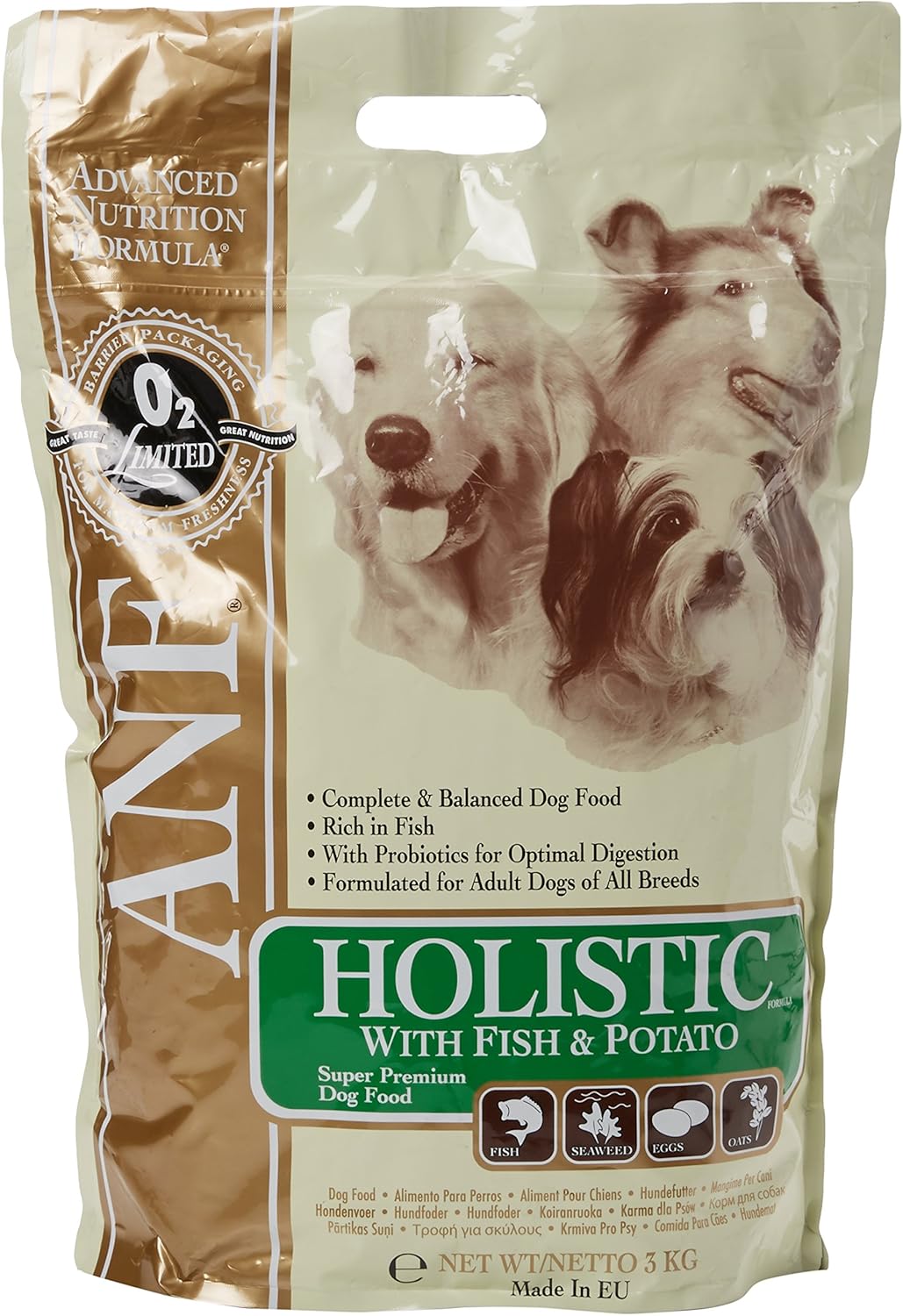 ANF Dog Food Holistic Fish & Potato Adult 3kg Amazon.co.uk Pet Supplies
