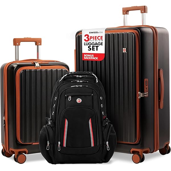Amazon.com: SWISS&CO 3-Piece Premium Luggage Set – Hardshell