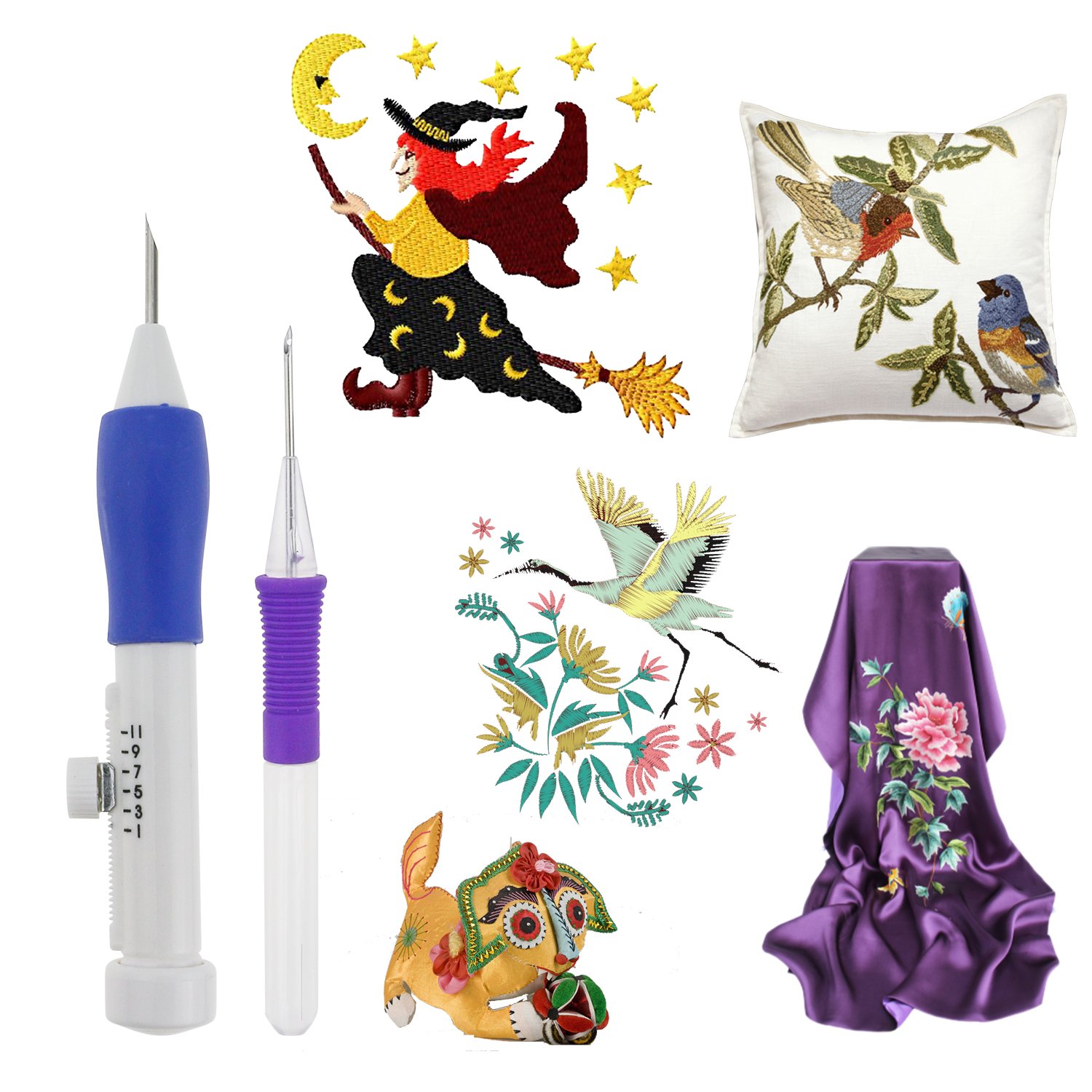 Embroidery Pen Punch Needle Kit Craft Knitting Sewing Tool Cross