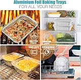LATERN 30Pcs Aluminium Foil Baking Trays 31 x 21 x 5cm Disposable view 5