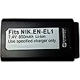 Synergy Digital Camera Battery, Works with Nikon Coolpix 8700 Digital Camera, (li-ion, 7.4V, 850 mAh) Ultra Hi-Capacity, Compatible with Nikon EN-EL1 Battery