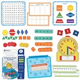 Learning Resources Essential Math Toolbox | Math Classroom Set, Place Value Manipulatives, Kids School Supplies, Curriculum Learning Kit, Elementary Algebra and Geometry