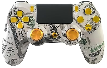 GM Master MOD Benjamins Geld $100 & Gold PS4 Modding Controller Mod Custom Rapid Fire, Drop Shot, Quickscope Cod Black Ops 3,