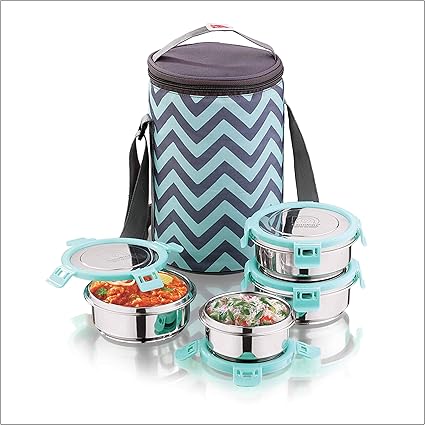 steel tiffin box with bag