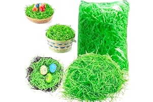 JLJIUBBKX Easter Baskets Filled with Papyrus, Oversized Packages of Grass Recyclable Paper, Crepe Paper, Shredded Paper Decorations, Party Decorations, Creative Easter Egg, and Gift wrap Decorations 1/2 Pound