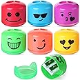 Mr. Pen- Pencil Sharpener, Smiley 6 Pack, Kids, Manual, Colored Pencil