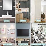 Gaahing Peel Stick Wall Molding Trim Chair Rail 3m x 2.7cm Self-Adhesive DIY view 7