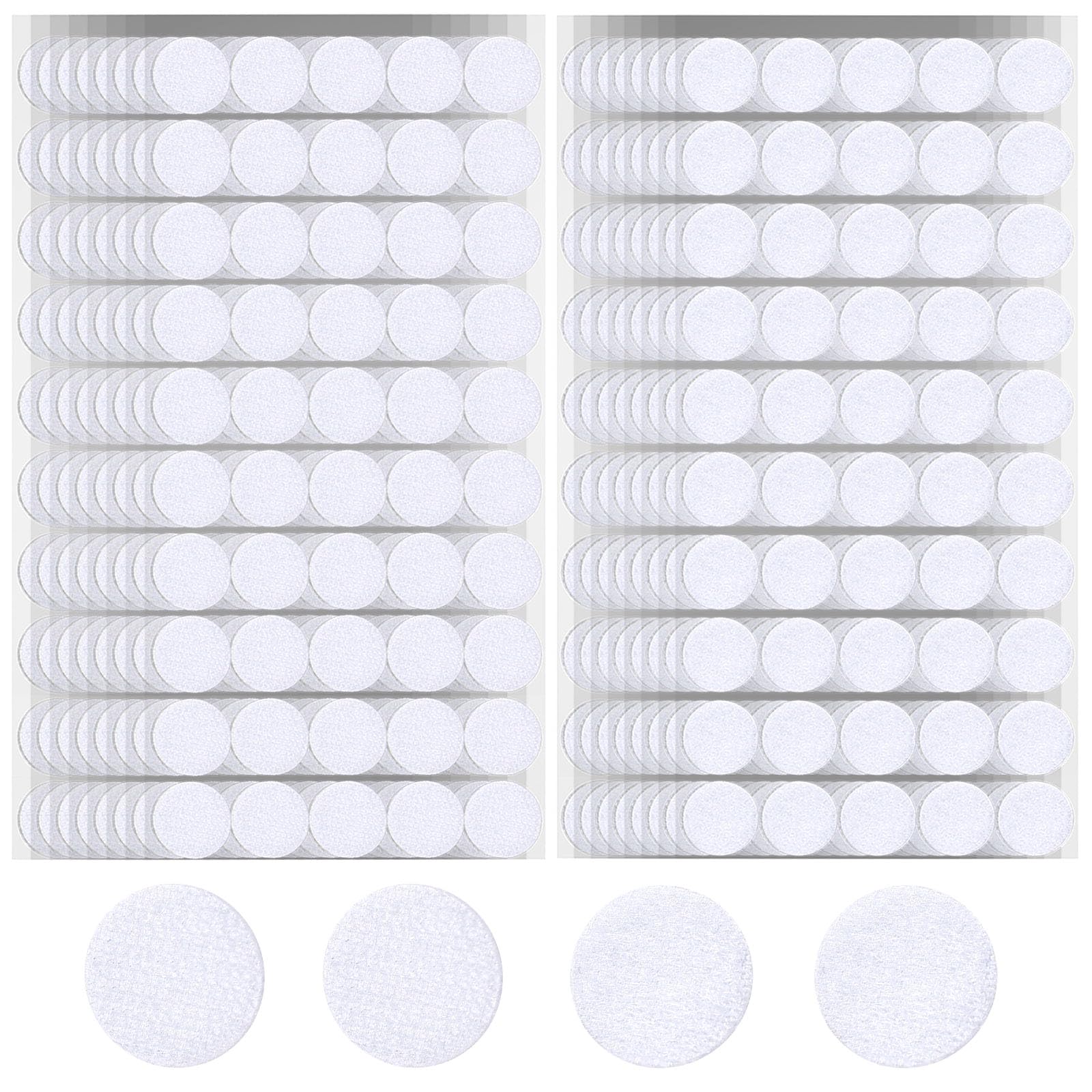 Photo 1 of (unknown if complete) Siffoi 800Pcs Self Adhesive Dots Tape, Large 0.79 inch Diameter Hook and Loop Dots