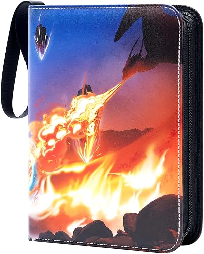 Mactoou 4-Pocket Trading Card Binder 440 Pockets Removable Sleeves TCG MTG Album