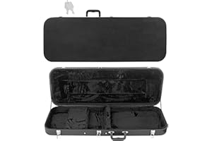 LETSROCK Electric Guitar Hard Shell Case, 39-Inch Standard Electric Guitar Hardshell Carrying Case for KST/KTL/170 Model with Lock Latch Padding (Black)