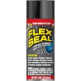 Flex Seal Spray Rubber Sealant Coating, Waterproof, Black, 2 oz, 1-Pack | Stops leaks fast, seals out water, air, moisture, prevents rust, paintable, flexible, gutters, roof repair, RV, wood, metal