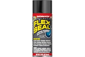 Flex Seal Mini, Black, Stop Leaks Instantly, Waterproof Rubber Spray On Sealant Coating, Travel Size, Perfect for Gutters, Wood, RV, Campers, Roof Repair, Skylights, Windows, and More