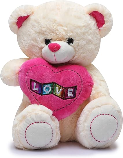 Fiddlys High Quality Huggable Soft Toy/ Stuff Toy (Love Teddy Bear, 40 cm)