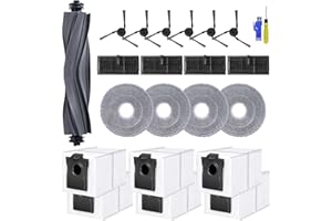 22PCS Accessories Kit for Dreame L40 Ultra, X40 Pro/Ultra/Master, MOVA P10 Pro Ultra Vacuum Cleaner Replacement Parts, 1X Mai