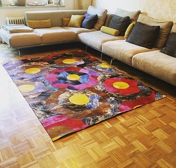 Amazon De Kuhfell Teppich Patchwork Design