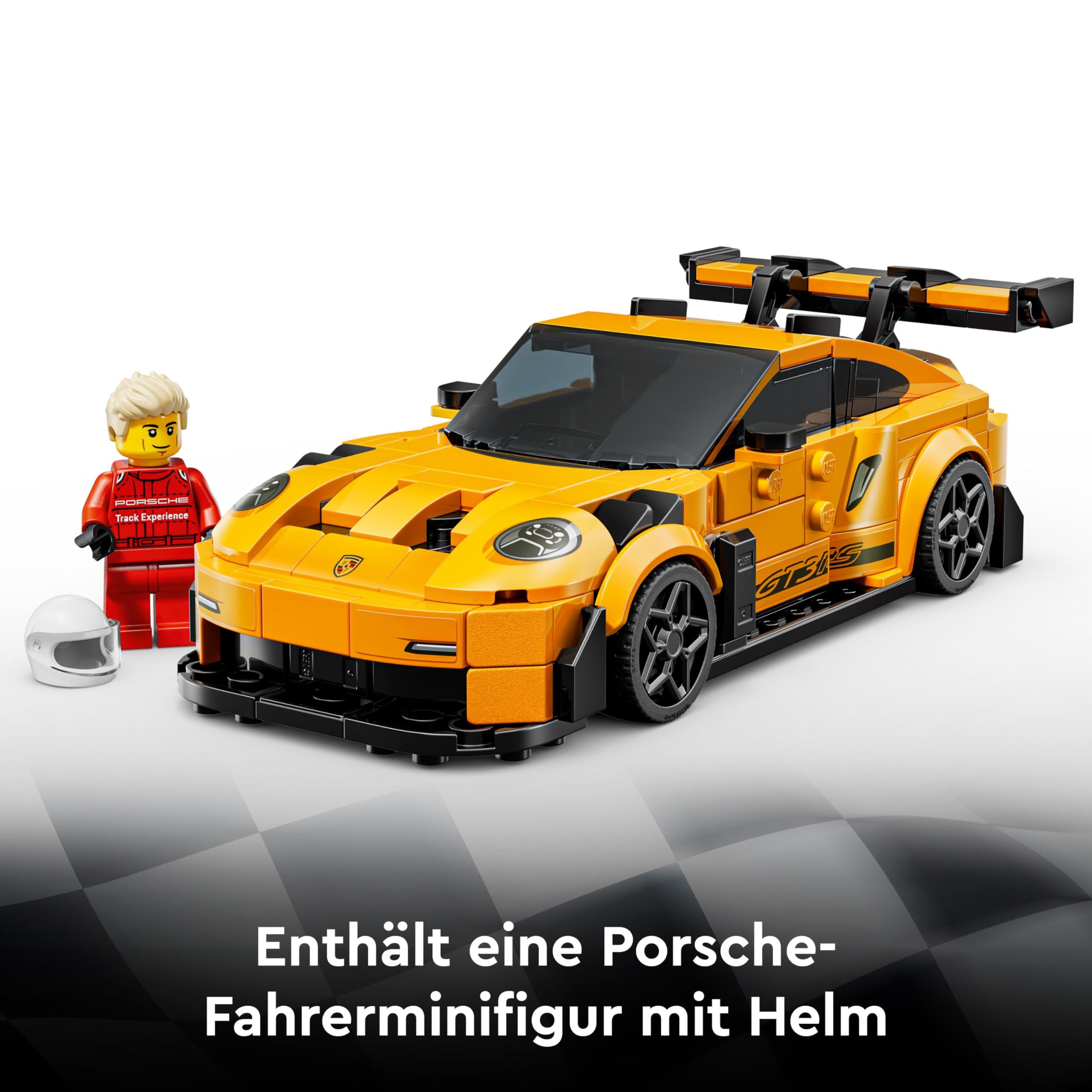 LEGO Speed Champions Porsche 911 GT3 RS Supersportwagen - Spielzeugauto mit 1 Minifigur zum Sammeln und Ausstellen - Kreatives Geschenk für Jungen, Mädchen ab 9 Jahren und Sportwagen Fans - 77239 5