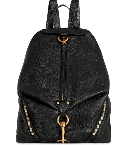 Rebecca Minkoff Nylon Medium Zipped Julian Backpack Black One Size : Clothing, Shoes & Jewelry