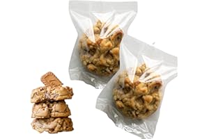 KayLe Cookie Bags 100-Pack - Frosted Matte Heat-Sealable Treat Bags, Food Safe, Available in 4.3x5.9 and 5x7 Inches, Perfect for Gourmet Cookies, Candy, and Snacks (5x7in Matte)