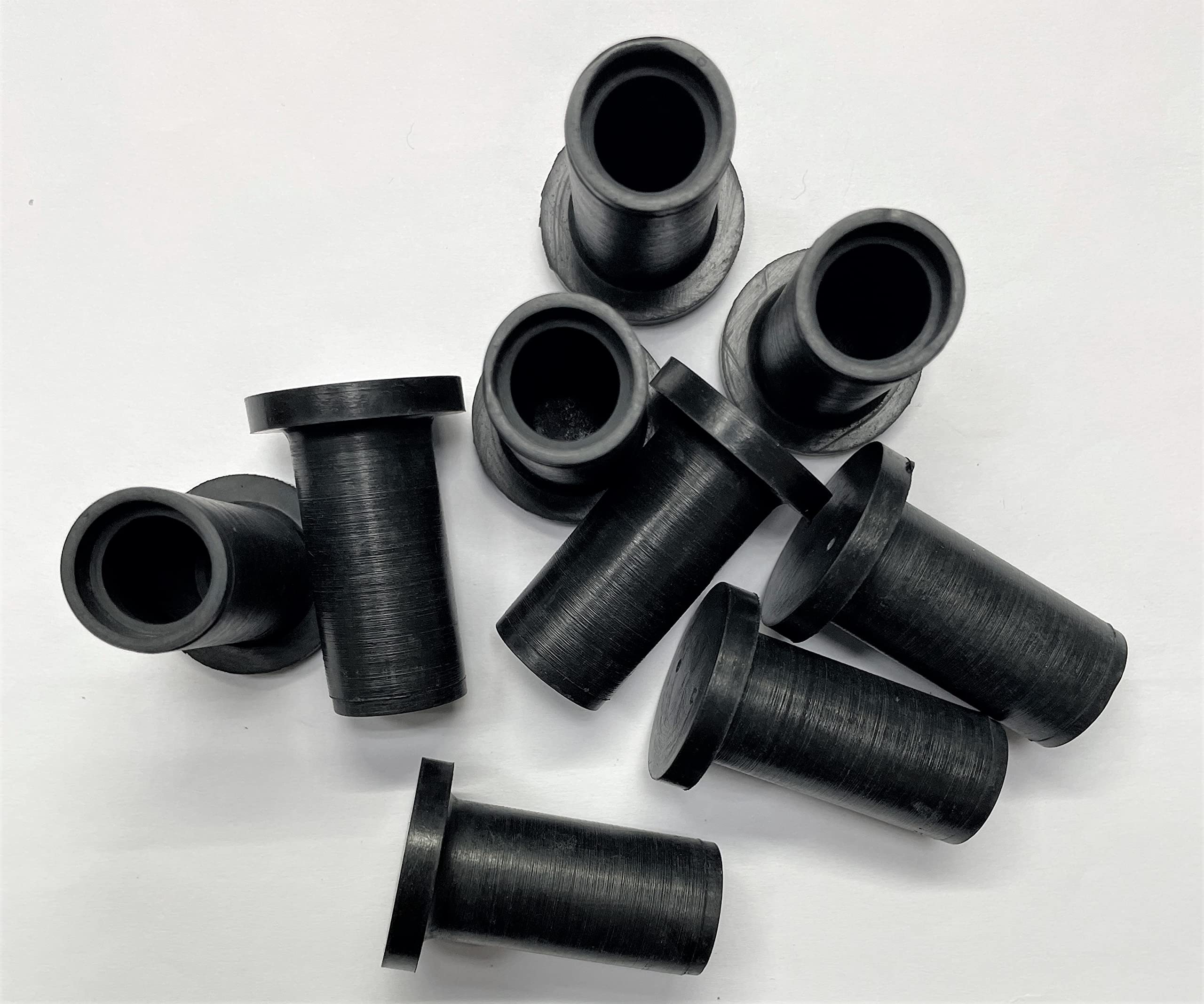 dexierp Protection Force Easy Cap For OD 11.5mm 15/32 Inch (Pack of 10) Ribp Tube Expanded Tube Openning Long Tube Pipe Post End Cover Screw Thread Protectors Elastic Rubber — image 1