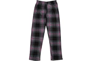 North 15 Girl's Super Cozy Minky Fleece Plaid Lounge Pants (7-14)