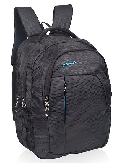 COSMUS Polyester 39 Ltr Black & Blue Laptop Backpack