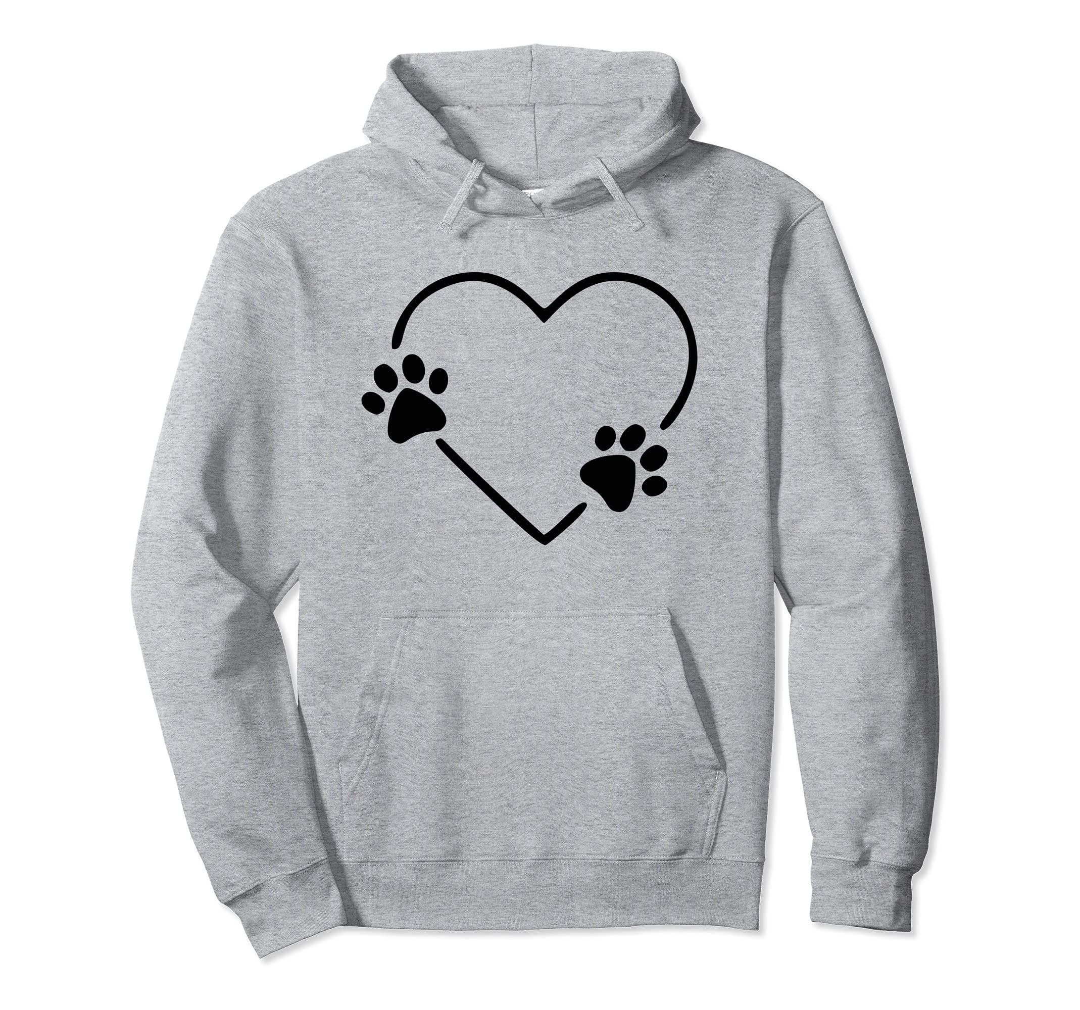 Dog Heart Dog Paw Dog Mom Dog Mama Pullover Hoodie