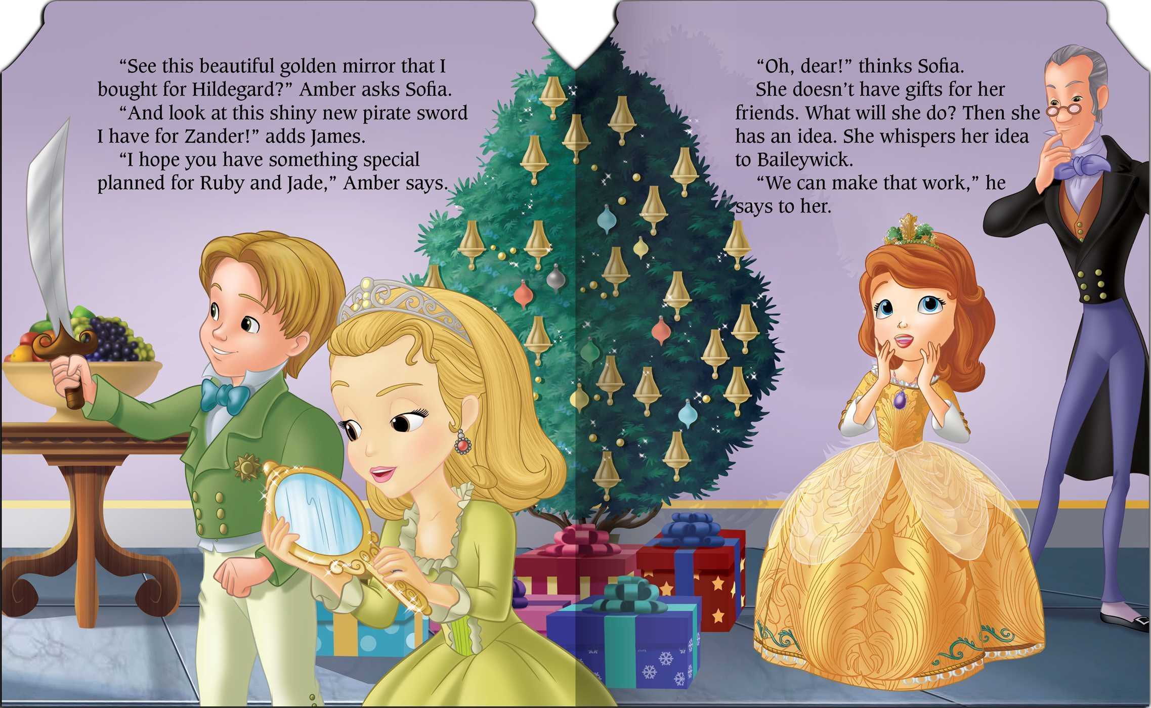 Disney Sofia the First A Gift from Sofia Board book Christmas present