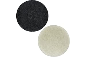 AOQIVIS Polish Orbiter Pad 437.051/437071 for Oreck ORB550MC Orbiter Floor Machine 12" Diameter（2pcs）
