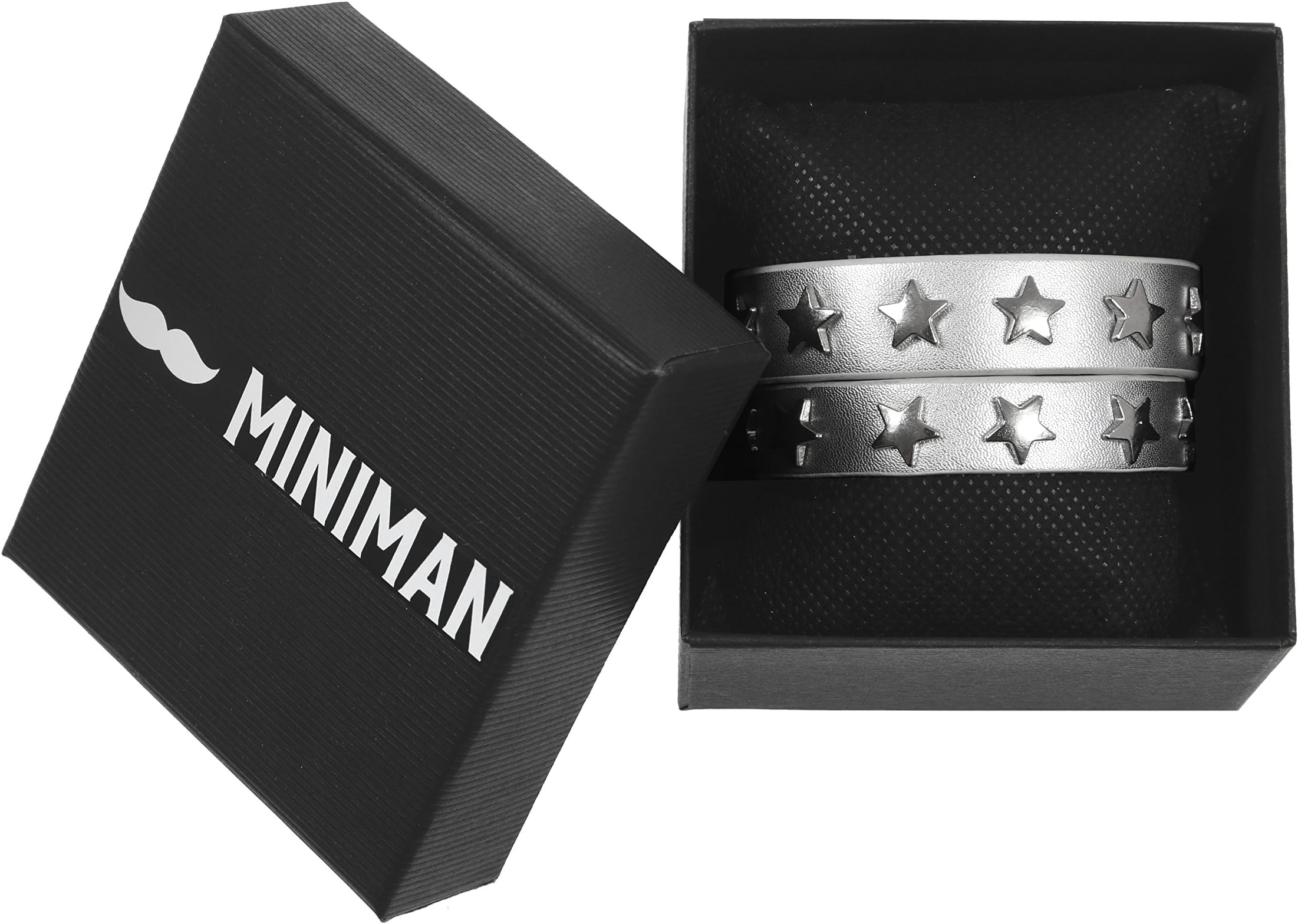 MINIMAN Mother and Daughter Bracelet Set Leather Bracelets for Moms and Girls, Coolest Design for Ages 3-12, Rock Style Bangle for Women, Jewelry for Matching Outfits and Costumes