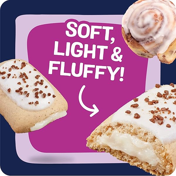 POP-TARTS BAKED PASTRY BITES, KIDS SNACKS, SCHOOL LUNCH, FROSTED CINNAMON ROLL, 7OZ BOX (5 POUCHES)