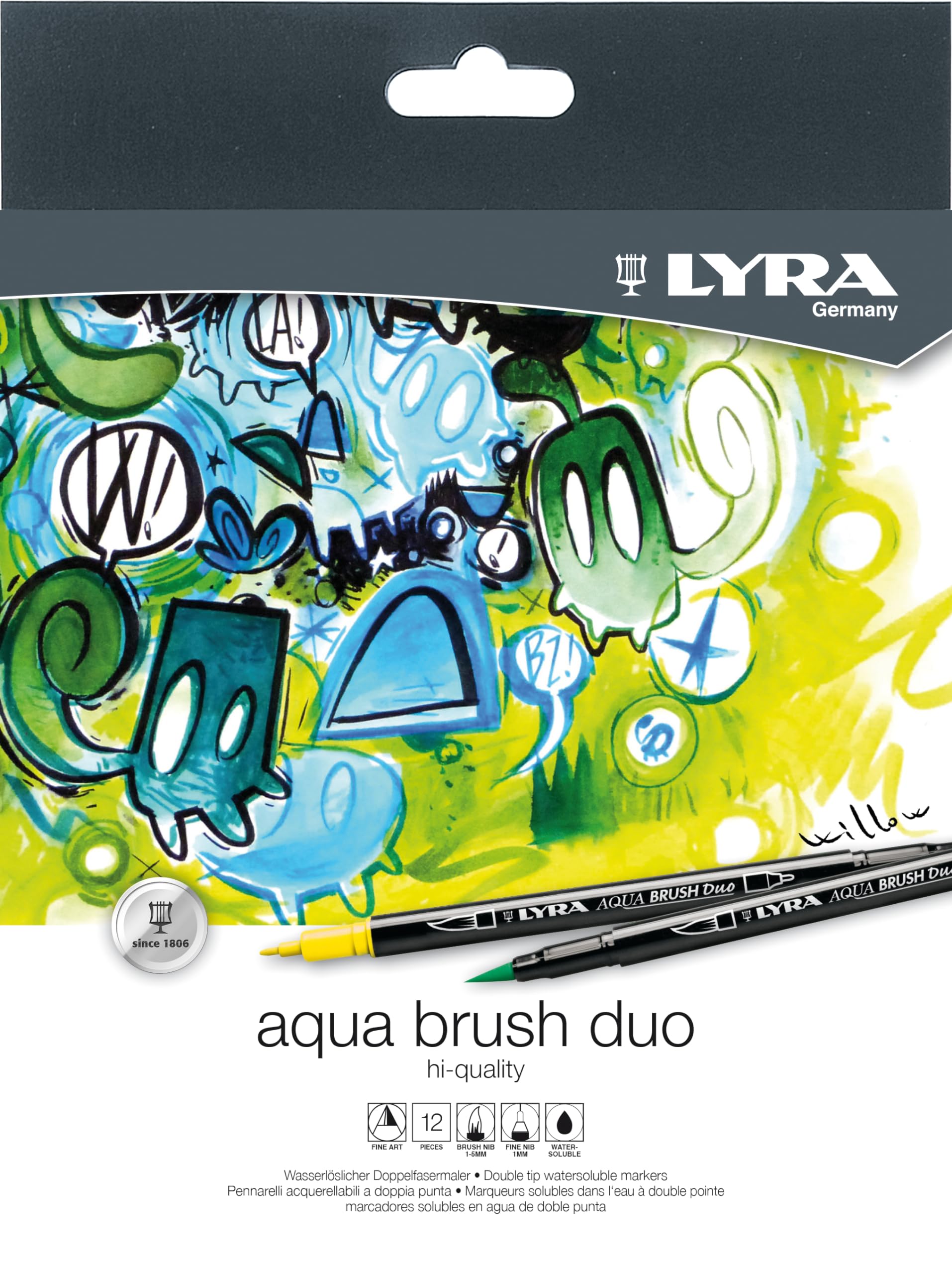 LYRA Aqua Brush Duo 12 Box , UDLB12