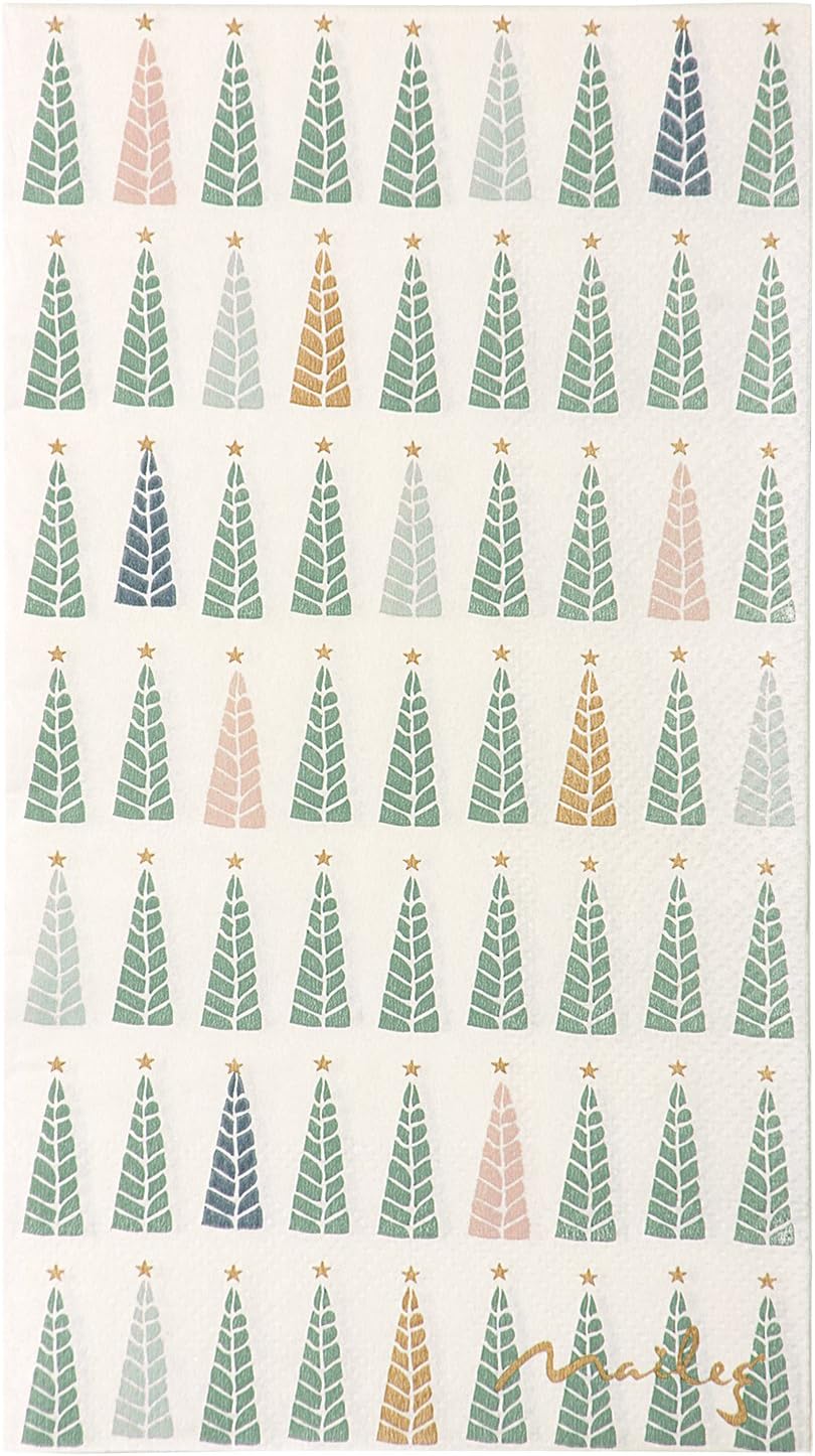 Maileg - 16 x Paper Napkins - Christmas Trees - 11x20cms