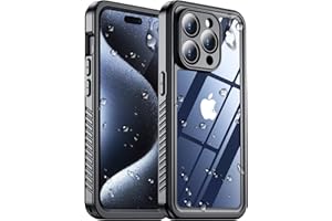 RED2FIRE 2023 New Designed for iPhone 15 Pro Max Case Waterproof, [Built-in Screen Protector & Glass Camera Protector][Full Body Shockproof][IP68 Underwater][Dropproof] Phone Case for iPhone 15 Pro Max 6.7"