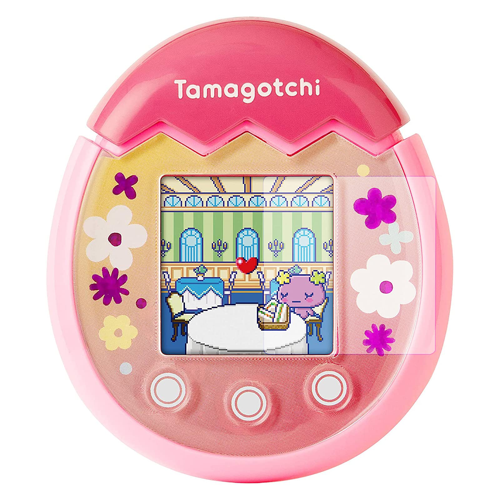 MGZNMTY 4 Pack Hard Screen Protector Compatible for Tamagotchi Pix Virtual Pet Machine