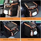 Einesin Car Trash Can with Tissue Holder Leakproof 11L Organizer view 3