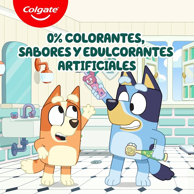 Kids Bluey, Pasta Dientes Infantil Fresa 0-5 Años, 12x50 ml