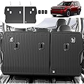 HOUCLEMIC 2nd Row Backrest Mat for 2024-2026 Hyundai Santa FE, All Weather TPE Bench Seat Back Cover Durable Kick Mats for Hyundai Santa Fe Accessories (Fit Hybrid and Fuel) 2024 2025 2026