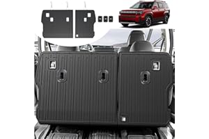 HOUCLEMIC 2nd Row Backrest Mat for 2024-2026 Hyundai Santa FE, All Weather TPE Bench Seat Back Cover Durable Kick Mats for Hyundai Santa Fe Accessories (Fit Hybrid and Fuel) 2024 2025 2026
