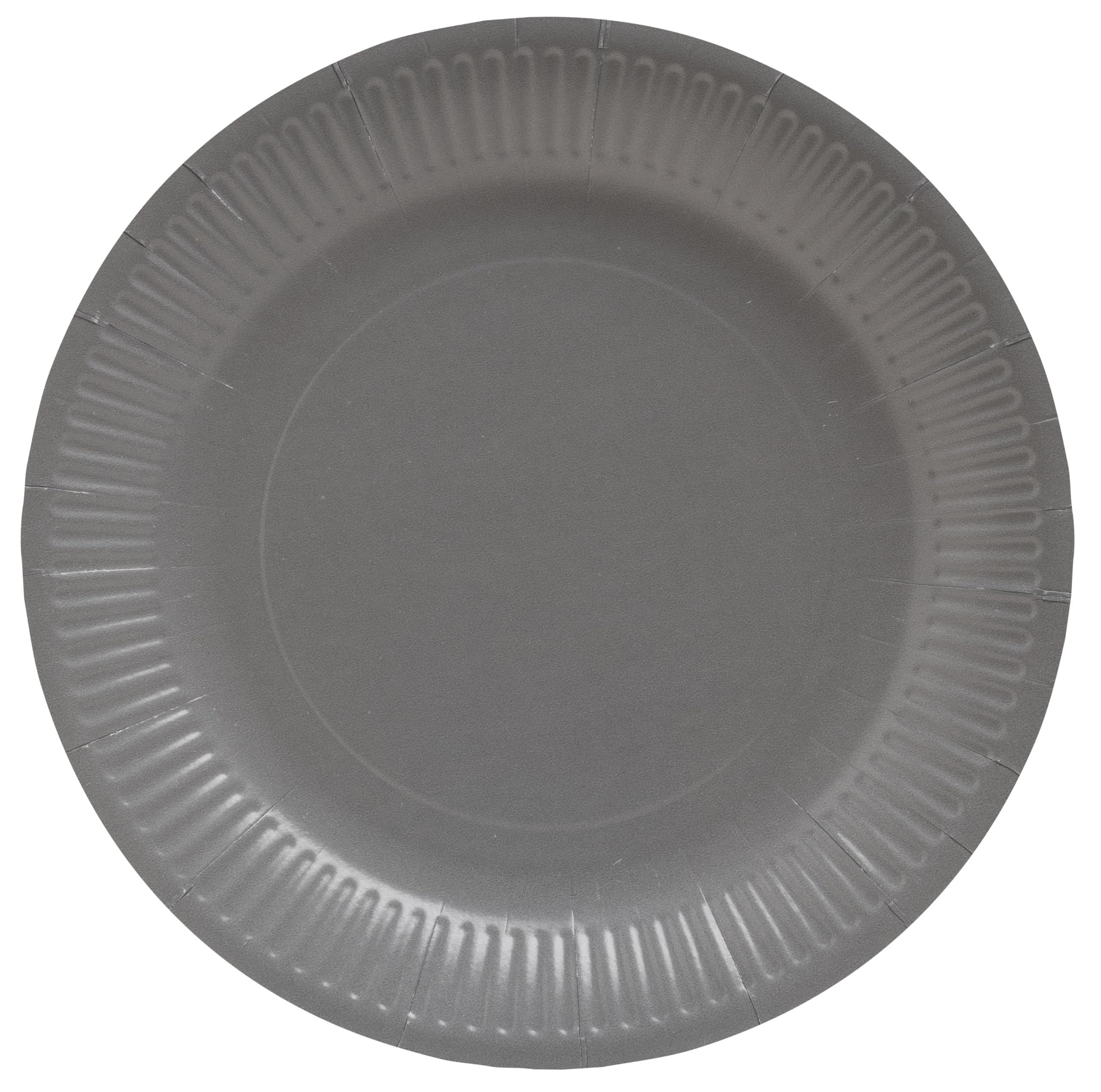 WHEN 21 Pro Tablecloth 79218i 20 Plates Diameter 23 cm Cardboard Grey