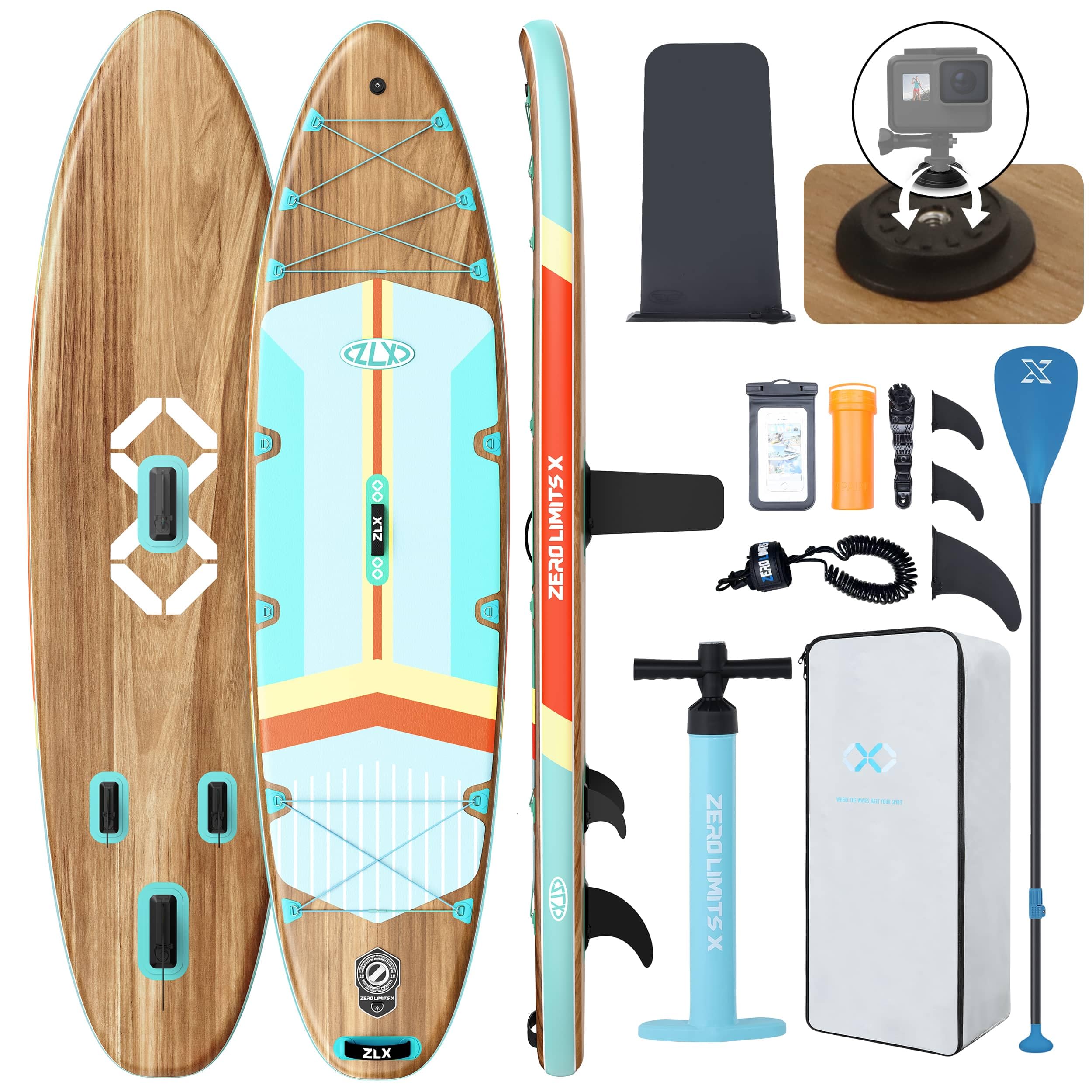 ZLX 11'6" Extra Wide Inflatable Stand Up Paddle