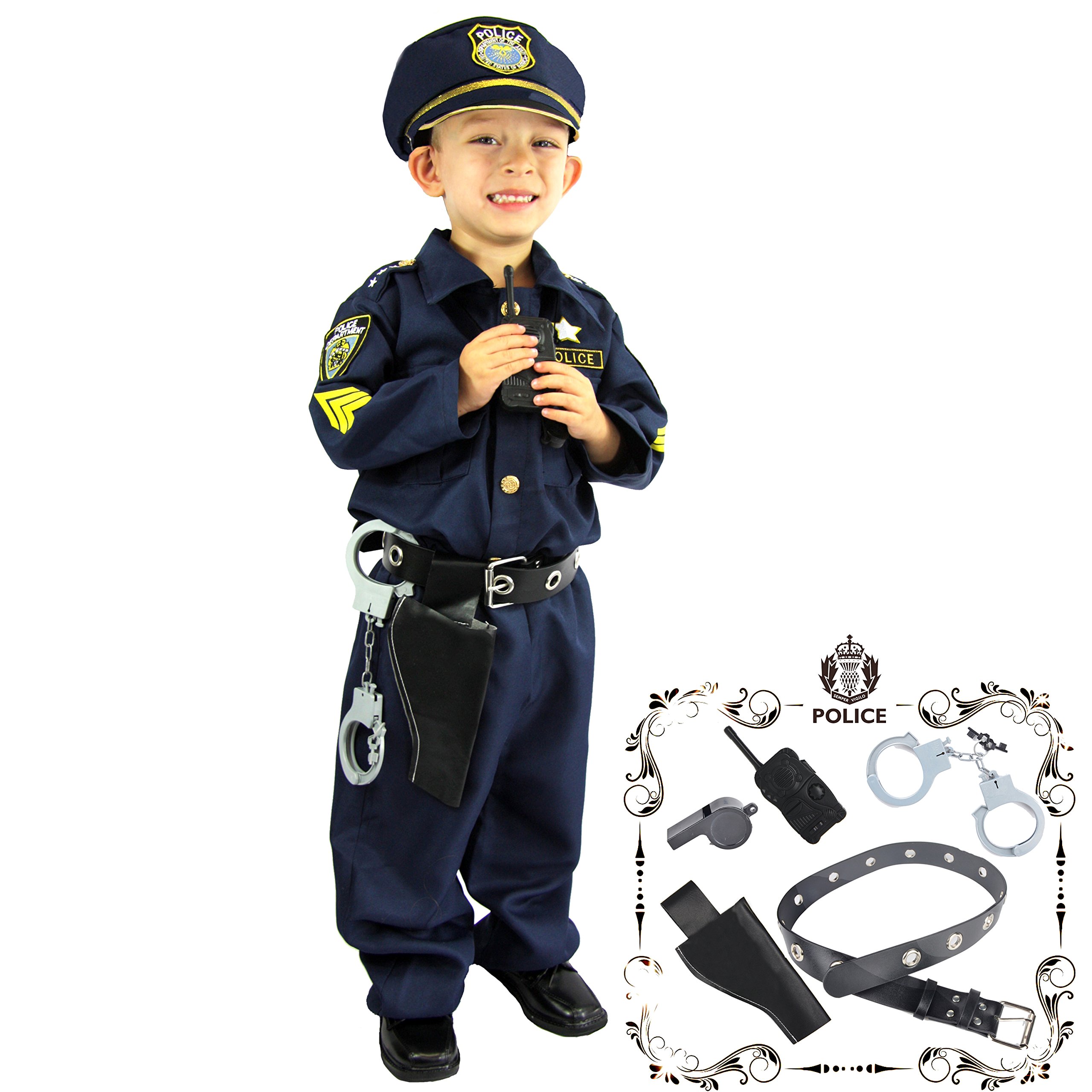 Joyin Toy Spooktacular Creations Deluxe Police Officer Costume for Kids