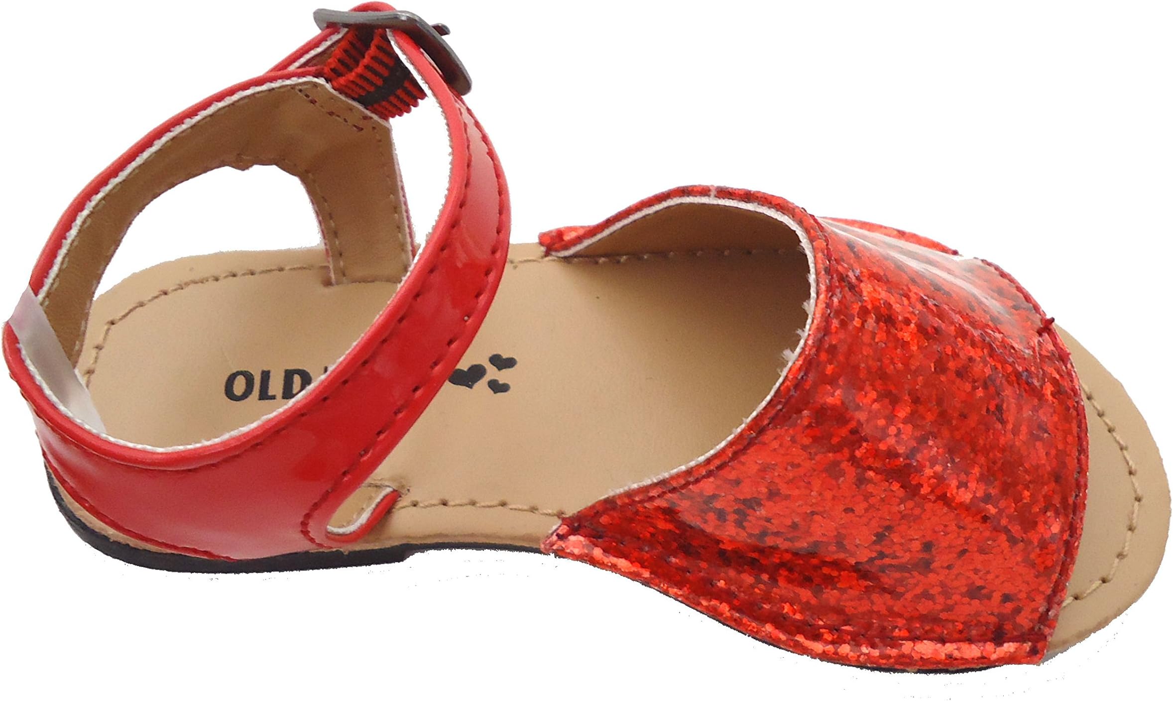 OLD NAVY Flip Flops Beach Sandals Slippers Metallic Red Size 6