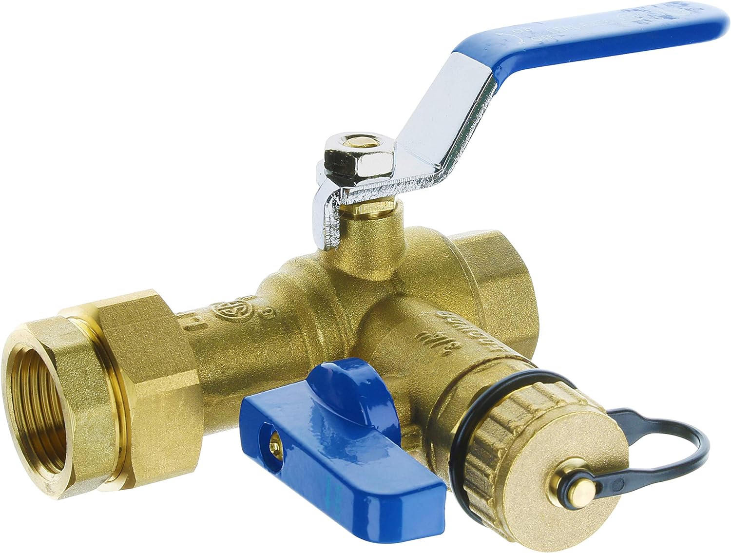 Hydro Master 3/4-Inch IPS Isolator Tankless Water Heater Service Valve Kit with Pressure Relief Valve, Clean Brass - - 