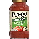 Prego Chunky Tomato with Garlic and Onion Pasta Sauce, 24 Oz Jar