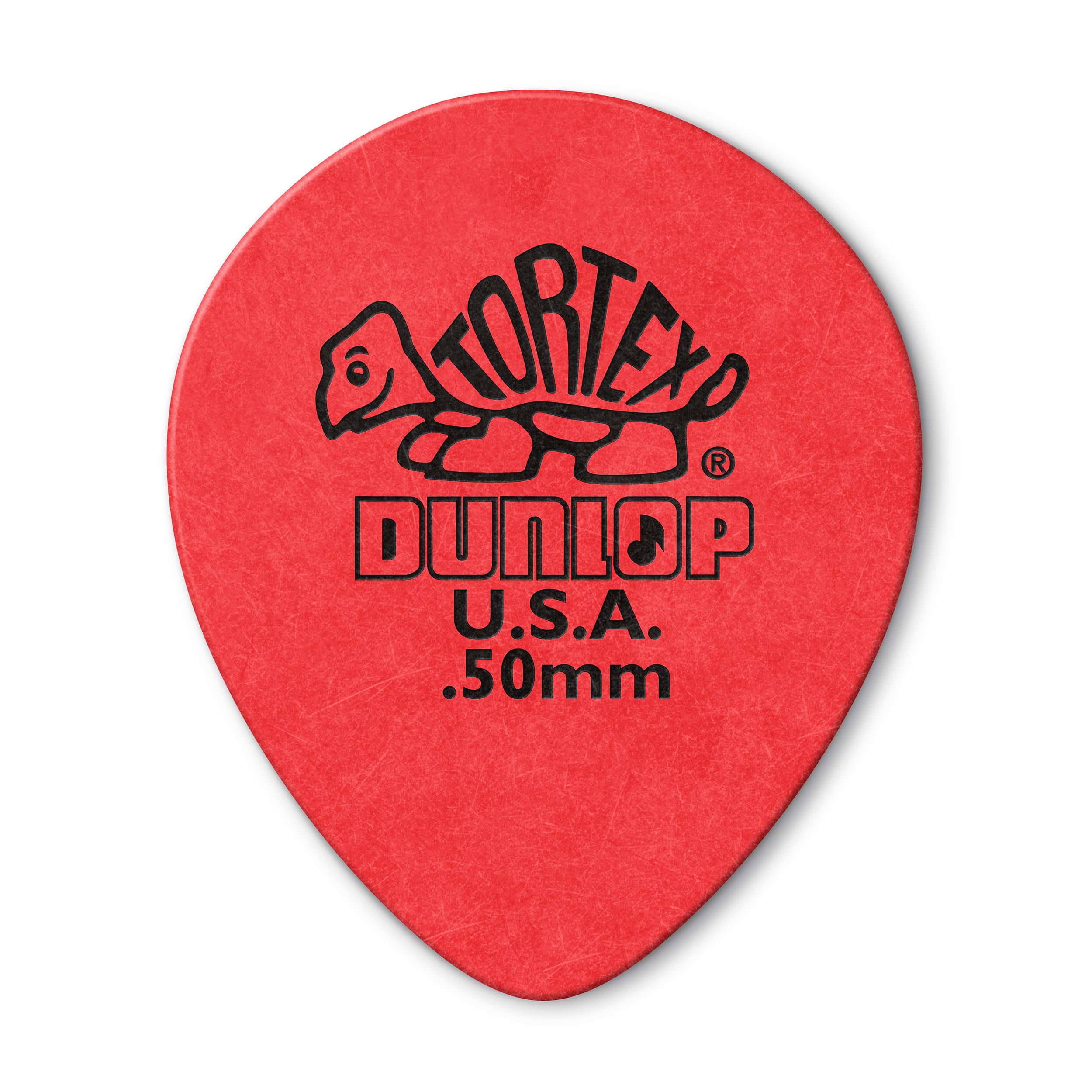 Jim Dunlop 413R.50 Guitar Picks, 0.50 mm, Red