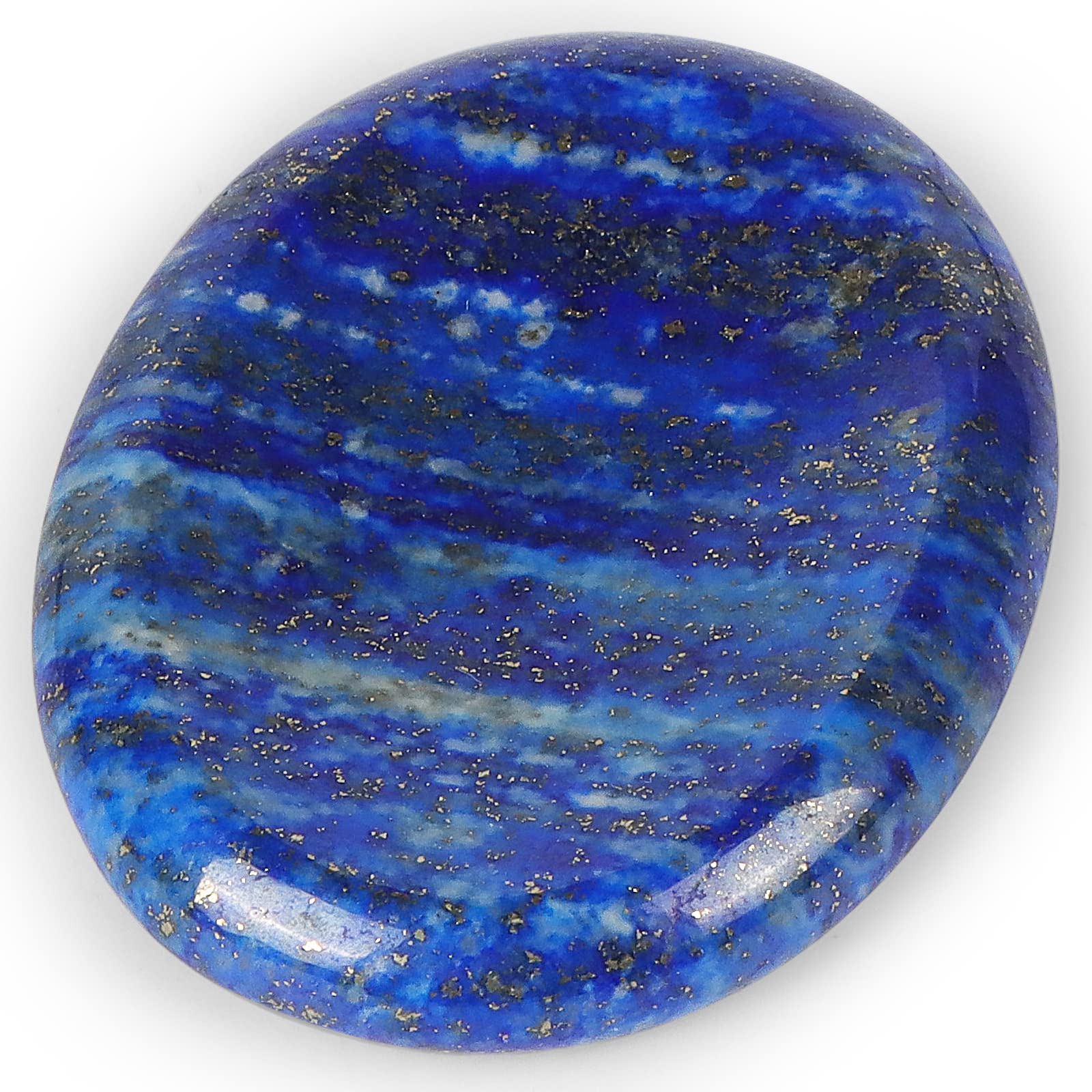 Artistone Lapis Lazuli Thumb Worry Stone Palm Healing Stones Pocket Natural Blue Gemstone Chakra Reiki Crystal Therapy Geometry 2 inch