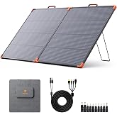 ZOUPW 180W Portable Solar Panel N-Type 16BB for Power Station | 25% Efficiency Foldable Solar Panel for Jackery/Ecoflow/Bluetti/Anker, IP68 Waterproof for RV Camping Off-Grid Power Backup