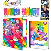Care Bears Sticky Note Set - Stationery Bundle with Character Icon Sticky Notes, Composition Notebook, Folder for School, Office, Desk, Annotating, and More | Care Bears Desk Accessories for Office