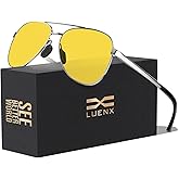 LUENX Aviator Sunglasses for Men Women Polarized - UV400 Protection, Stylish Shades, Driving, Outdoor Activities