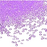 uxcell 10000Pcs Wedding Table Scatter Confetti Fake Crystals Acrylic Diamonds Rhinestones Vase Fillers Gems for Crafts,Table Centerpiece Decor, Bridal Shower Party (Light Purple, 3mm)